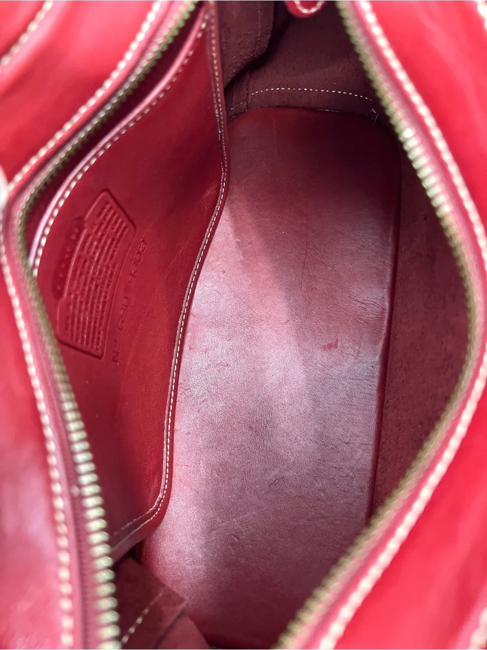 Vintage Coach 9303 Bleecker Satchel Red Glove Tanned Leather USA